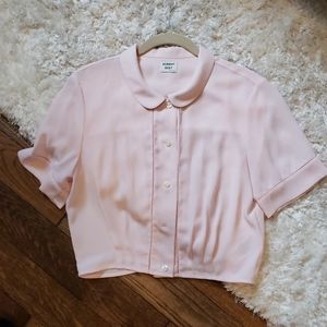 Aritzia cropped blouse